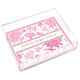 Pink & Raspberry Pom Poms Lucite Tray Image 1 of 3
